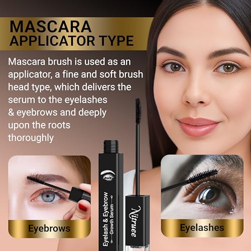 Organic Eyelash Growth Serum for Longer, Fuller Lashes