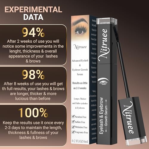 Organic Eyelash Growth Serum for Longer, Fuller Lashes