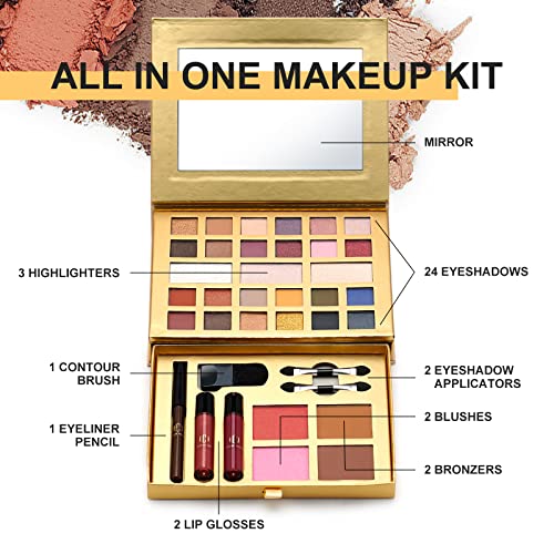 Organic All-in-One Makeup Kit for Women and Teens