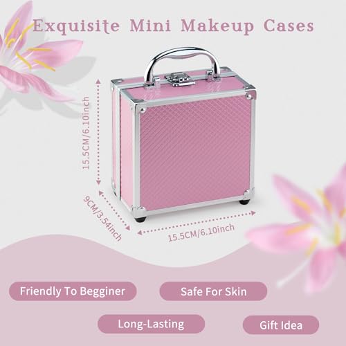 Organic Makeup Starter Kit for Teens: Pink Cosmetic Case