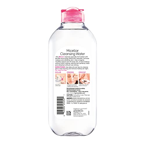 Organic Garnier Micellar Water Facial Cleanser Makeup Remover