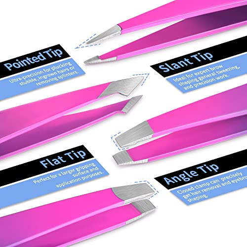 TsMADDTs Organic Eyebrow Tweezer Set, Precision for Women