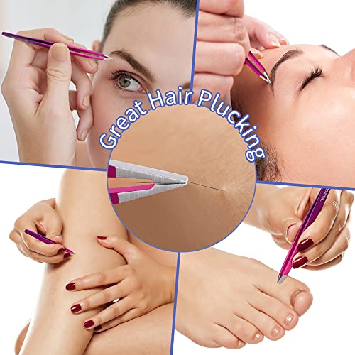 TsMADDTs Organic Eyebrow Tweezer Set, Precision for Women