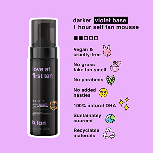 b.tan Violet Self Tanner Kit | Dark Self Tan Bundle