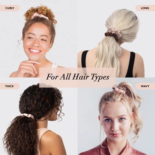 Organic Satin Hair Scrunchies - Soft Silk Feel