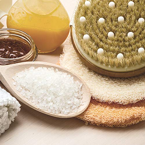 Natural Bristle Dry Body Brush for Skin Renewal