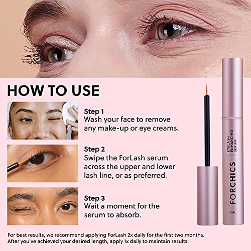 ForChics ForLash Organic Eyelash Growth Serum Booster