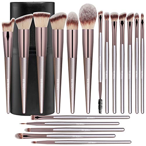 Premium Organic Makeup Brush Set with 18 Pieces