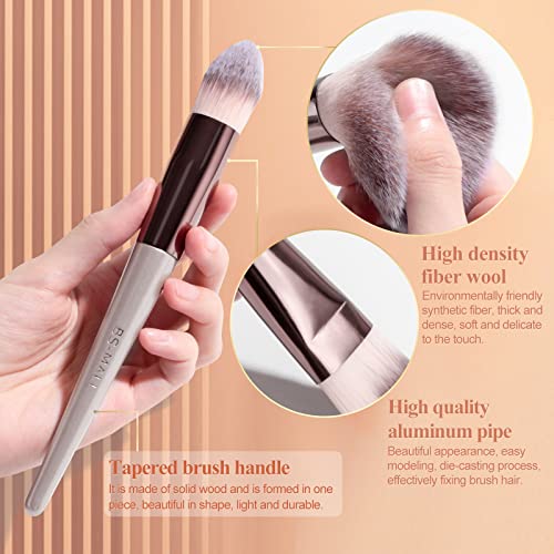 Premium Organic Makeup Brush Set with 18 Pieces