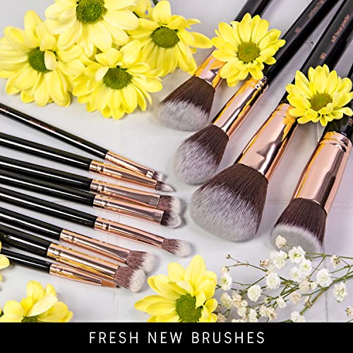 Niré Beauty 15pc Vegan Makeup Brush Set