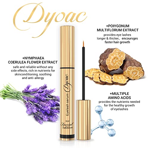 Organic Eyelash Growth Serum - Fuller, Longer Lashes