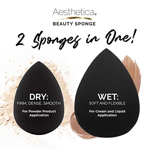 Aesthetica Organic Vegan Makeup Sponge Blender - For All Applications