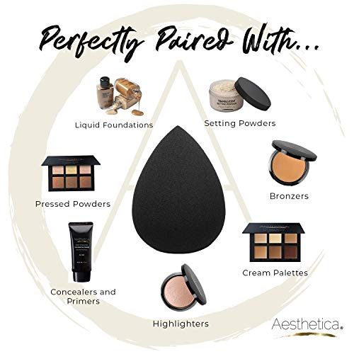 Aesthetica Organic Vegan Makeup Sponge Blender - For All Applications