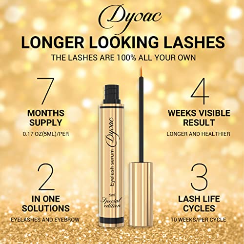 Organic Eyelash Growth Serum - Fuller, Longer Lashes