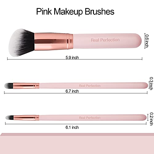 16pcs Organic Makeup Brushes Set with Eyebrow Razor