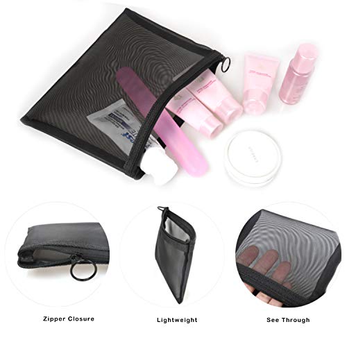 Organic Makeup Cosmetic Bags, Size L, 5-Piece Set