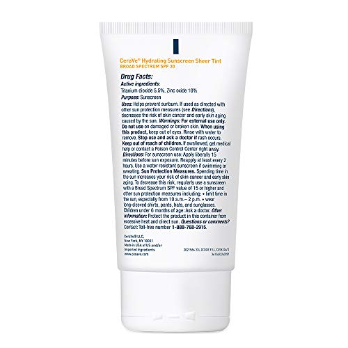 CeraVe Tinted Mineral Sunscreen with SPF 30