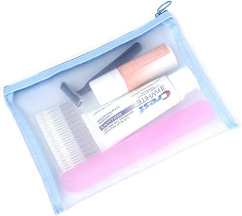 Organic Makeup Cosmetic Bags, Size L, 5-Piece Set