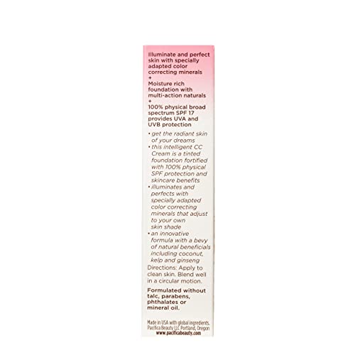 Pacifica Ultra CC Cream Foundation SPF 17 Organic