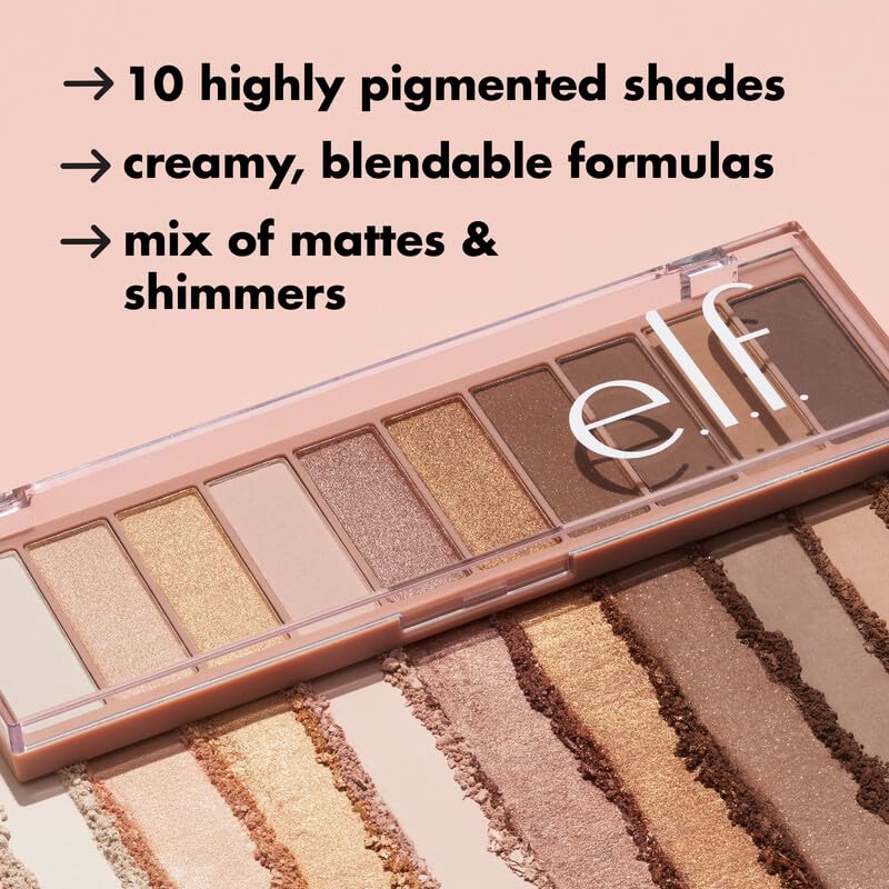 e.l.f. Perfect 10 Eyeshadow Palette, Vegan & Cruelty-free