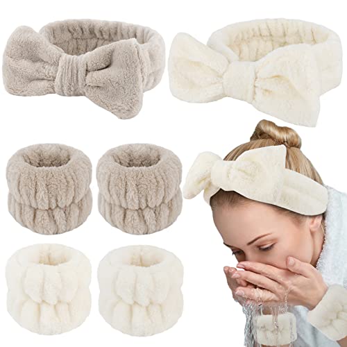 Organic 6PCS Spa Headband and Wristband Set