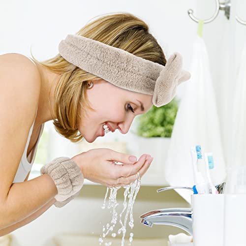 Organic 6PCS Spa Headband and Wristband Set