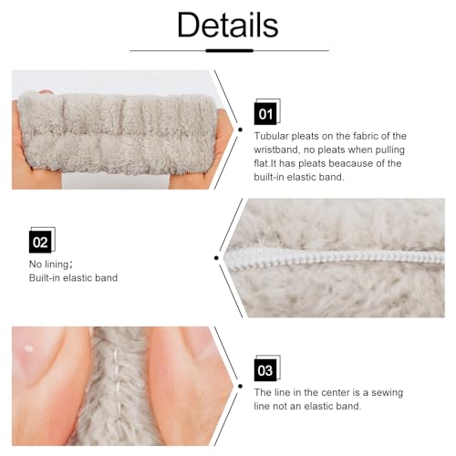 Organic 6PCS Spa Headband and Wristband Set