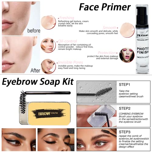 Organic Makeup Kit with 12 Colors and Tools