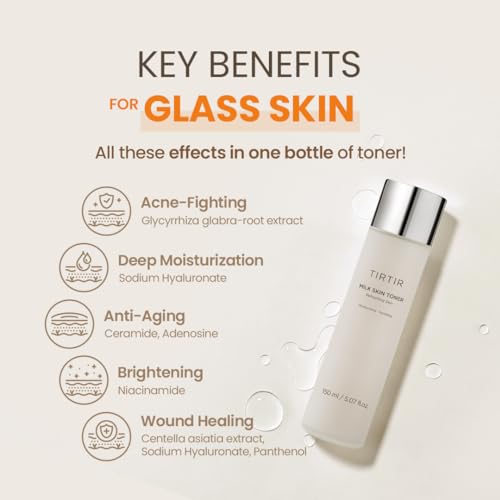 TIRTIR Milk Skin Toner | Moisturizing Glow, Vegan Friendly