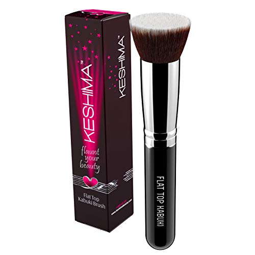 KESHIMA Flat Top Kabuki Foundation Brush - Organic makeup