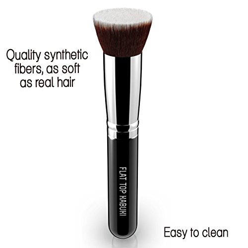 KESHIMA Flat Top Kabuki Foundation Brush - Organic makeup