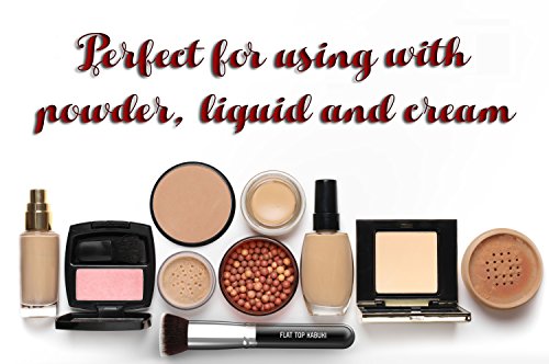 KESHIMA Flat Top Kabuki Foundation Brush - Organic makeup