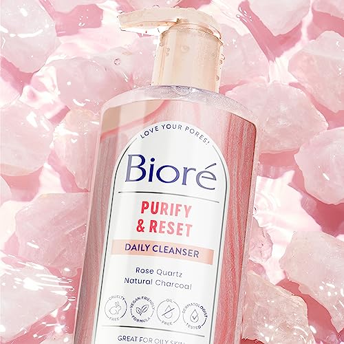 Rose Quartz + Charcoal Purifying Cleanser, Oil-Free, Energizing