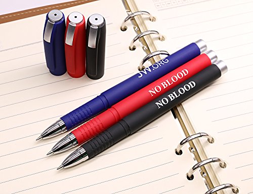 JW.org Logo Pens 12 Pack - Blue, Black, Red