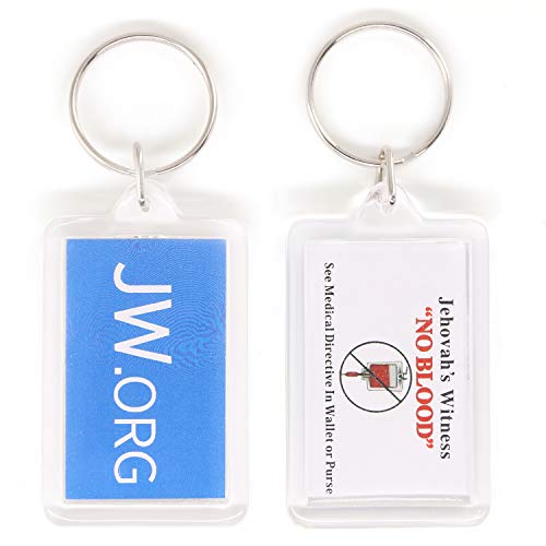 Jw.org No Blood Double Sided Key Chain - 20 Pieces