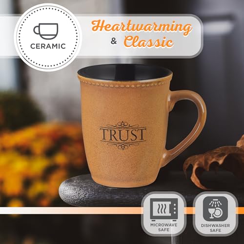 Trust - Psalm 91:2 Stoneware Scripture Coffee Mug