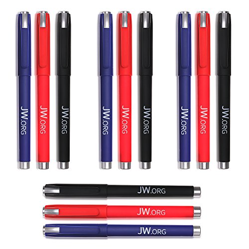 12 JW.org Logo Pens in Blue, Black, Red