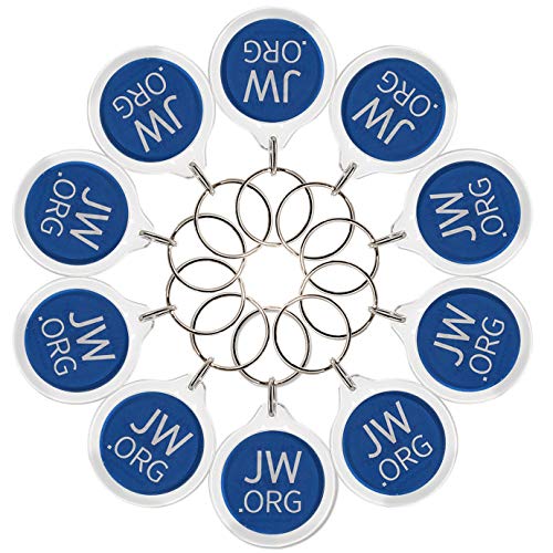JW.org No Blood Round Key Chain - 20 Pack