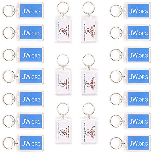 Jw.org No Blood Double Sided Key Chain - 20 Pieces