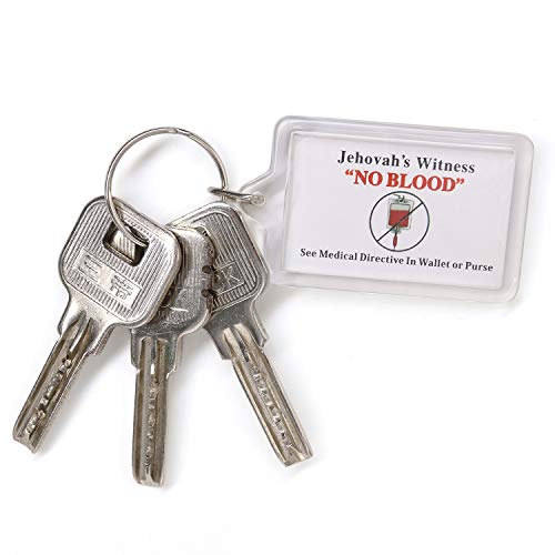 Jw.org No Blood Double Sided Key Chain - 20 Pieces