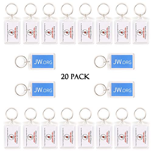 Jw.org No Blood Double Sided Key Chain - 20 Pieces