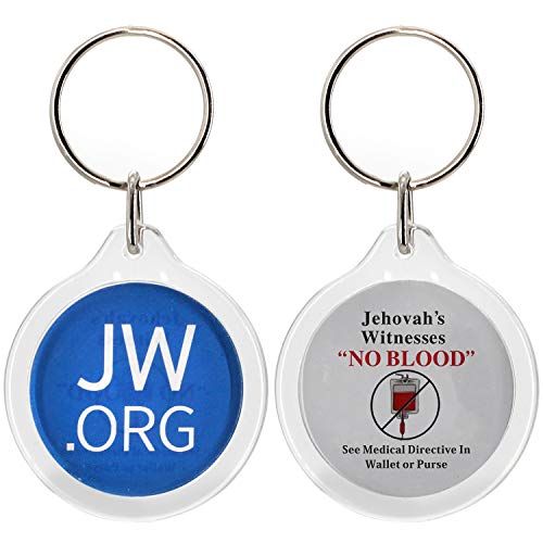 JW.org No Blood Double Sided Key Chain Set