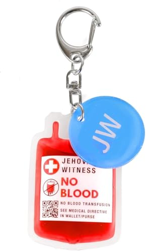 JW No Blood Transfusion Key Chain - Ministry Supplies
