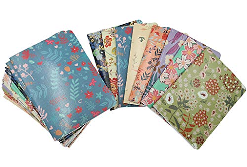 Floral Mini Notebook Set with 8 Patterns
