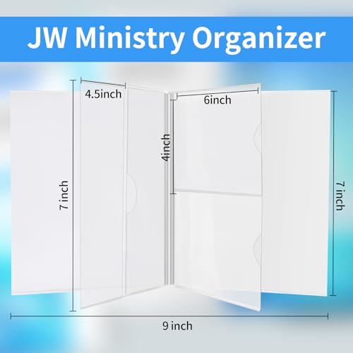 Clear Plastic JW Magazine Holder for Jehovah's Witnesses