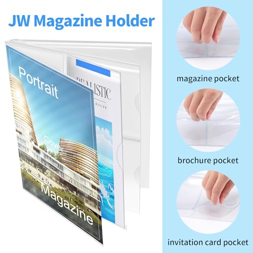 Clear Plastic JW Magazine Holder for Jehovah's Witnesses