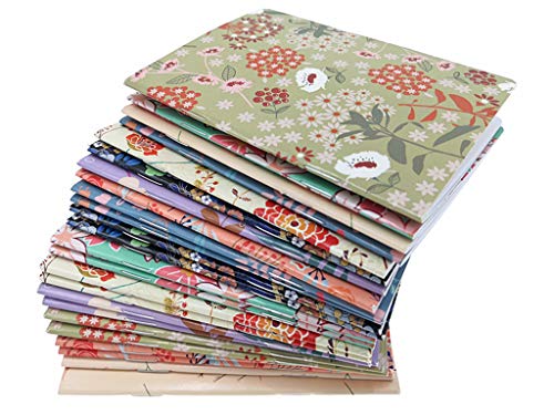 Floral Mini Notebook Set with 8 Patterns