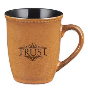 Trust - Psalm 91:2 Stoneware Scripture Coffee Mug
