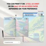 JW Letter Writing Paper: Enjoy Life Forever Template