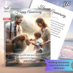JW Wedding Anniversary Card with Bible Verse